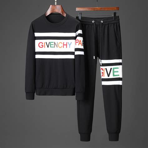 givenchy paris tracksuit grey|givenchy tracksuit for men.